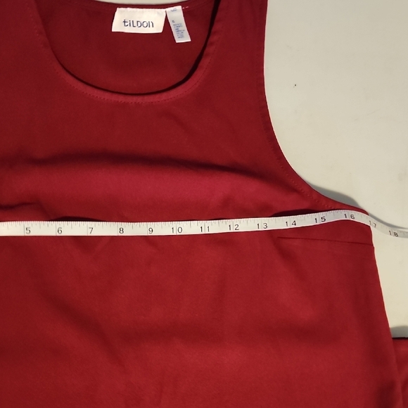 Tildon Red Halter Sundress Mini In XS - Picture 5 of 6